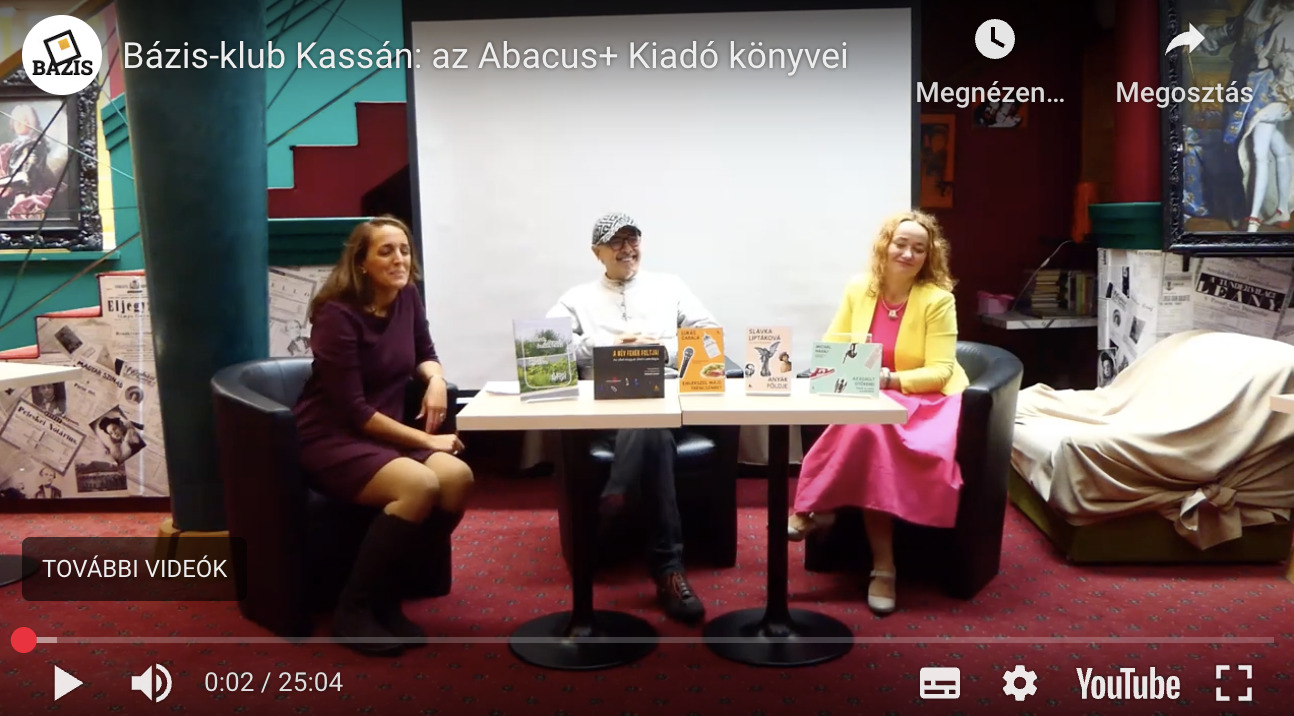 Videófelvétel: Bázis-klub Kassán: az Abacus+ Kiadó könyveinek bemutatása
