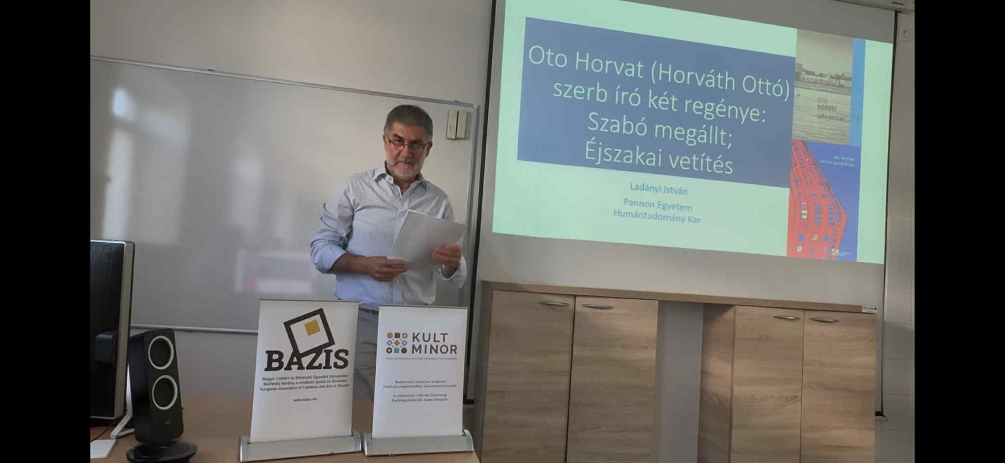 Videófelvétel: Ladányi István előadása Oto Horvat (Horváth Ottó) műveiről a Bázis Transzkulturalizmus-konferenciáján