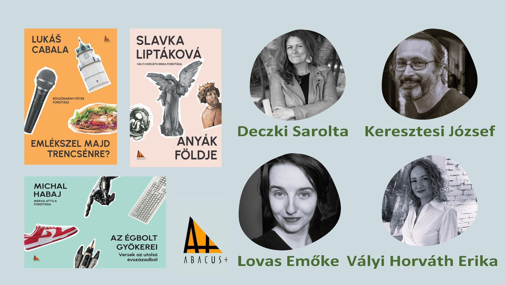 Az Abacus+ Kiadó könyveinek bemutatója az Írók Boltjában